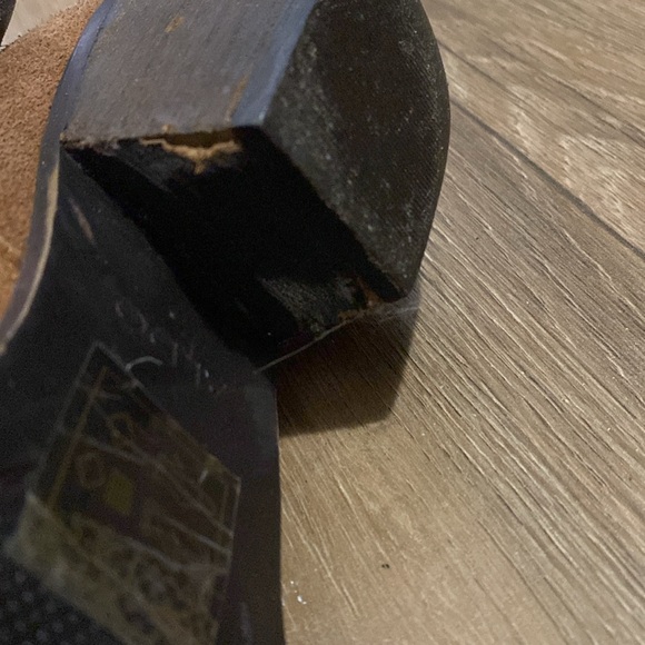 Genuine Suede Aldo Brown Zip Up Ankle Boot size 6.5 - Picture 6 of 6